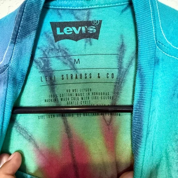 Levi's T Shirt Multicolor Tie-Dye Size M - Picture 3 of 3